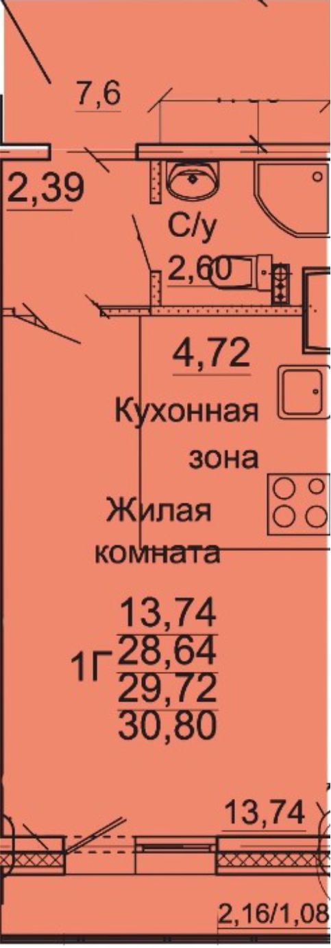 Купить квартиру-студию квартиру в Твери в ЖК Зеленоградский - Купить .