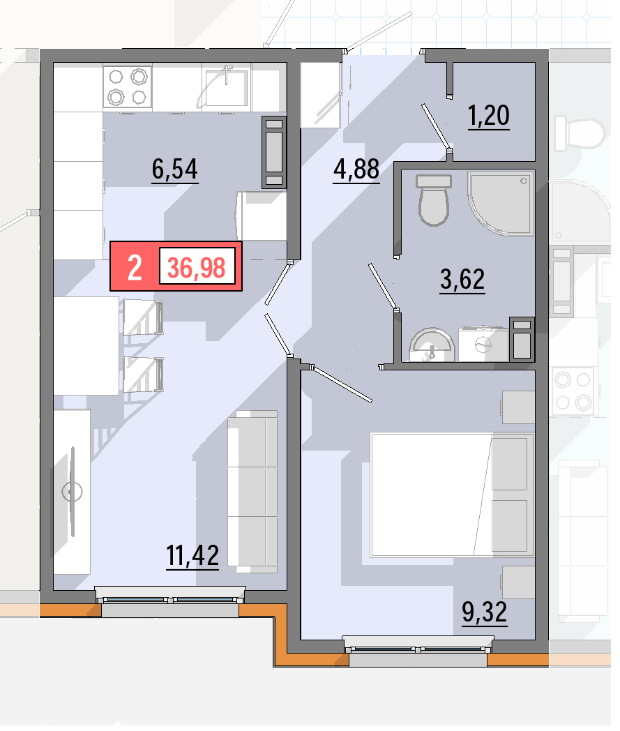 Купить двухкомнатную квартиру в Твери в город Ярославль, ЖК Адмирал ...